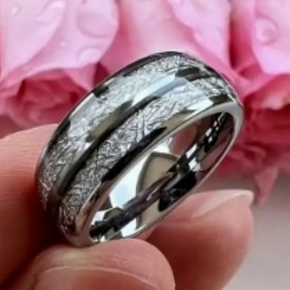 8mm 201 Stainless Steel Comfort Ring for Men  - Durable,  Hypoallergenic
